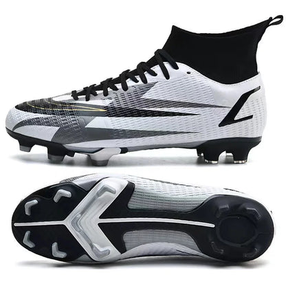 2025 New Long Nail Large Size Football Shoes Teenager Ankle Anti slip Training Latest Sneakers FG/TF Soccer Shoes