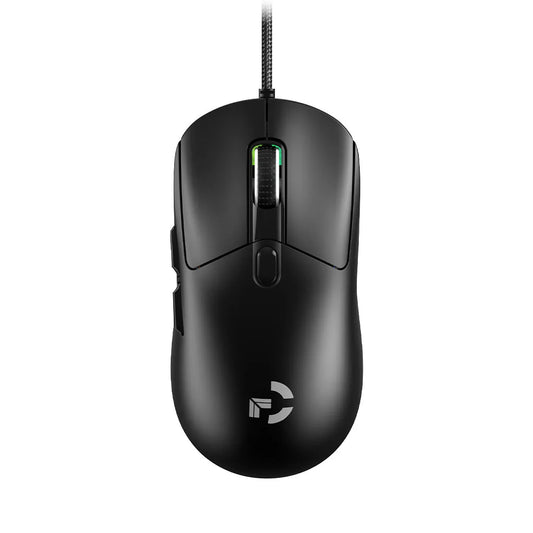 Vezetékes gamer egér, 6 fokozatban állítható DPI akár 12800DPI-ig, Instant A825 chip, RGB makróprogramozás, ergonomikus kialakítás, univerzális egér