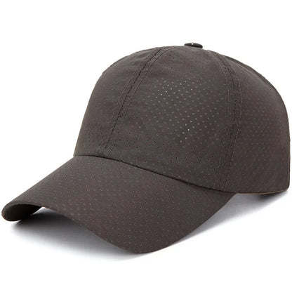New Women Men Quick-Drying Spring Summer Baseball Cap Solid Breathable Snapback Hat Casual Fishing Sun Cap Hat For Women Men