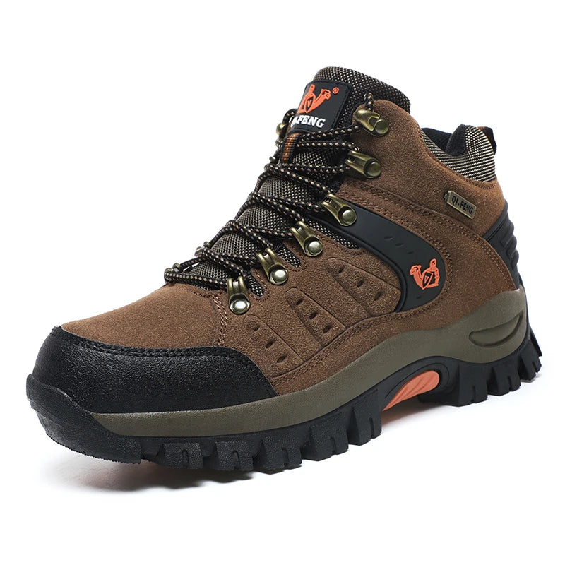 Chaussures de Trekking en plein air automne hiver hommes chaussures de randonnée imperméables bottes de montagne en cuir véritable chaussures tactiques de chasse en forêt