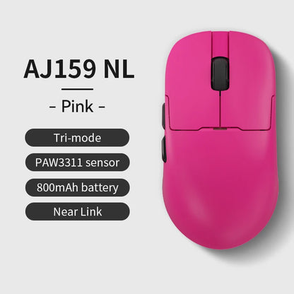AJAZZ AJ159 NL Wireless Mouse 800mAh Compatible with Games and Office PAW3395 1K Nearlink BT Wireless Mouse Laptop GiftAJAZZ AJ1