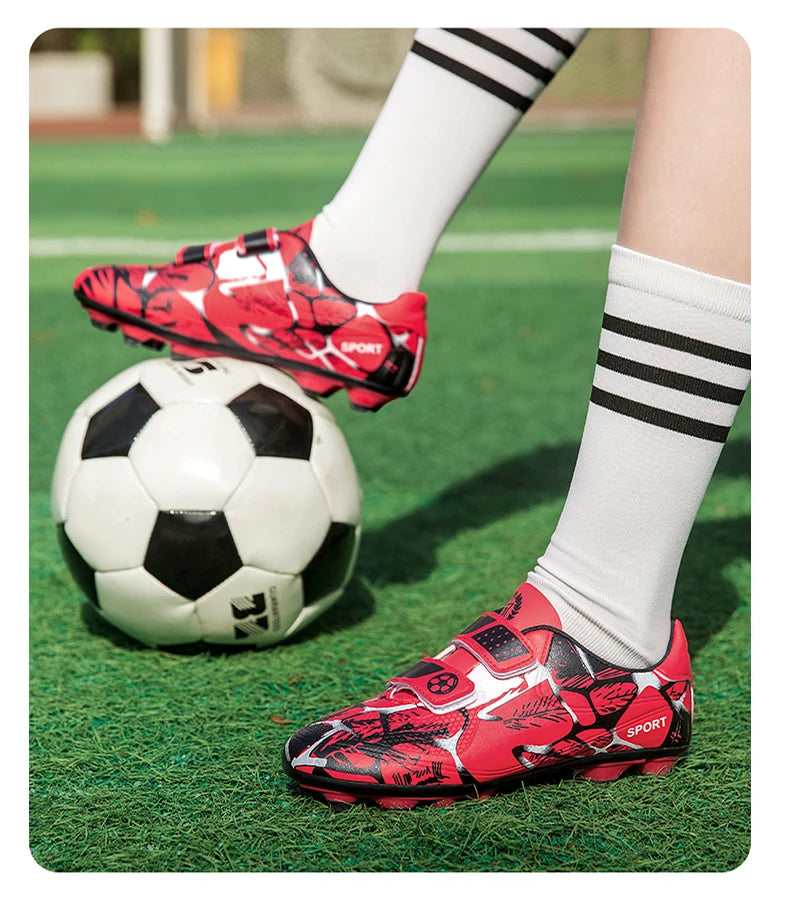 Soccer Cleats for Men and Women Breathable Lightweight Anti-Slip Firm Ground for Outdoor Football Training Match Sports