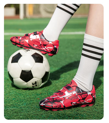 Soccer Cleats for Men and Women Breathable Lightweight Anti-Slip Firm Ground for Outdoor Football Training Match Sports