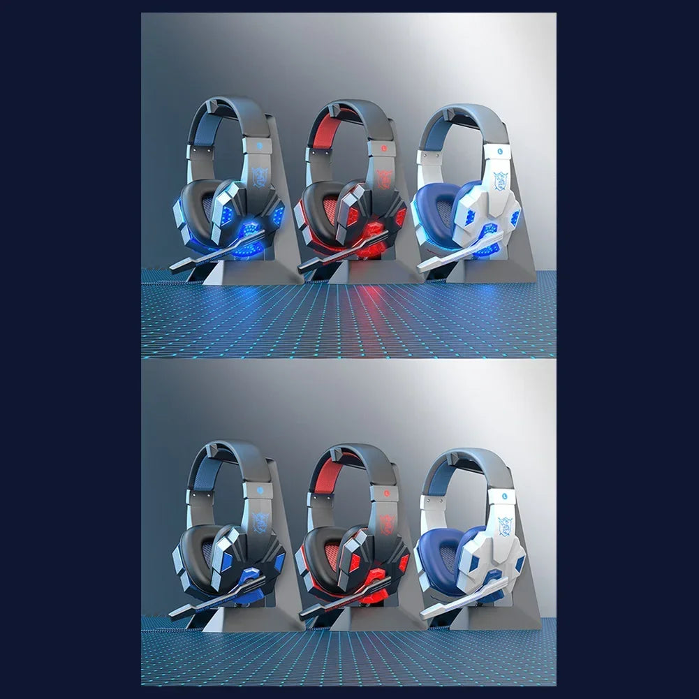 Creative Wired Gaming Headset with Microphone – LED Light Bass Stereo Gaming Headphones for PC, PS4, PS5, Xbox – High Quality Gaming Headset