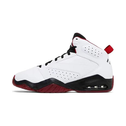 Jordan Lift Off Simple and Versatile Shock-Absorbing, Non-Slip, Wear-Resistant Mid-Top Retro Basketball Shoes for Men, White and Gray Ar4430-101