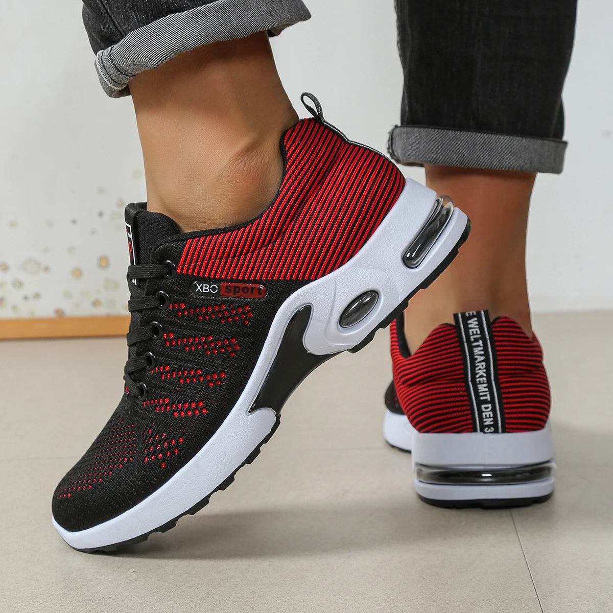 Men's shoes Fashion Super Breathable Lace-Up Running Shoes - Non-slip, durable and pillow comfort - Men's Fashion Sneakers