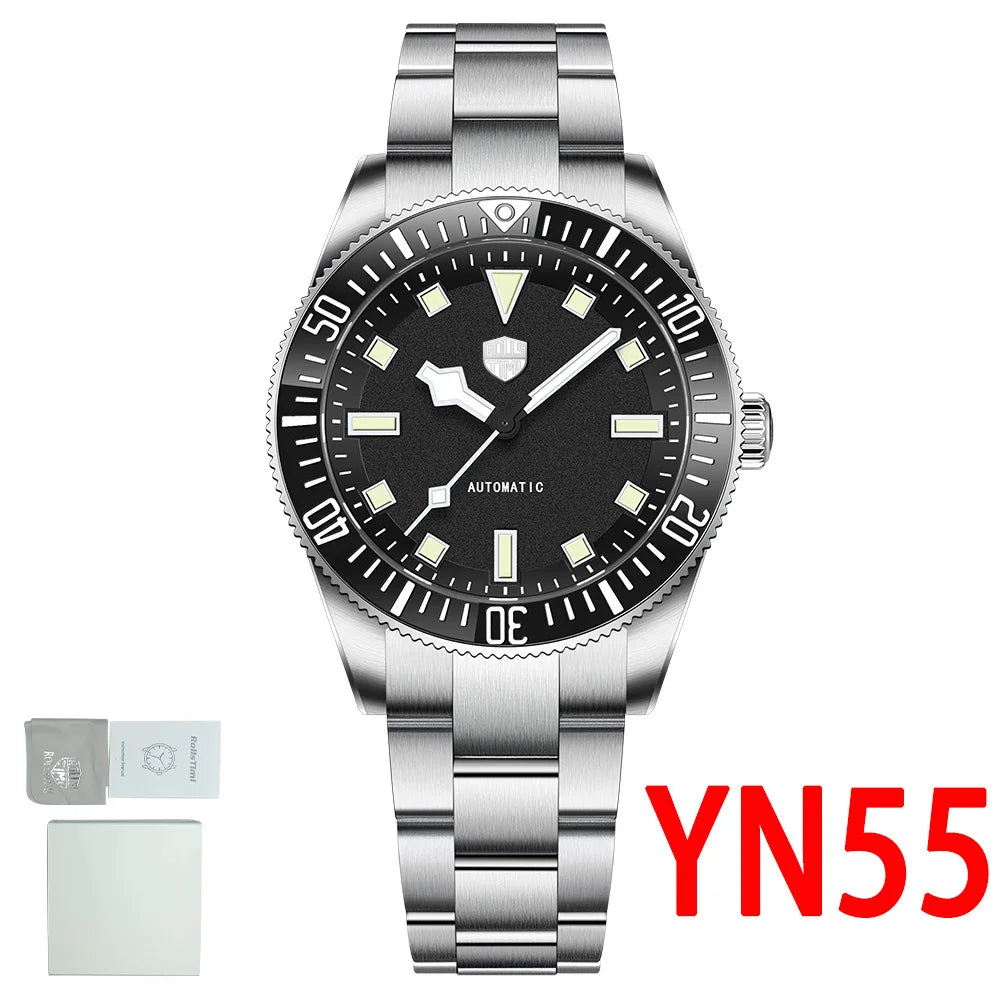 2026RollsTimi Men's Watches Men's Mechanical Watches Stainless Steel Waterproof Sports Automatic Watches Men's Gift Box Luminous
