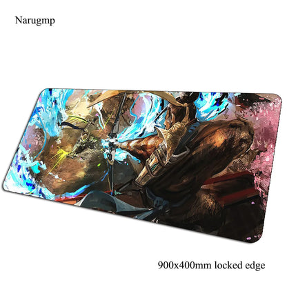 Podkładka pod mysz Overwatch, mata na biurko 900x400x3mm, duża gamingowa podkładka pod mysz i klawiaturę, prezent dla gracza PC na urodziny