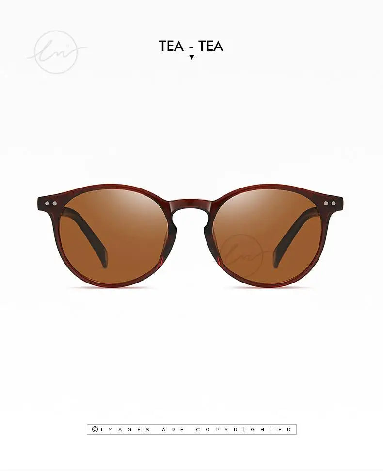 Ochelari de soare LM Retro rotunzi pentru femei și bărbați, ultralegeri, din TR90, polarizați, unisex, pentru șofat, ochelari de soare vintage, UV400, Gafas De Sol
