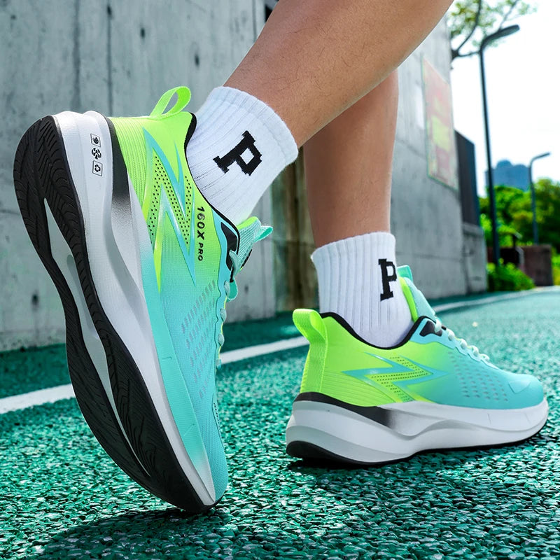 Specialty Marathon Running Shoes for Men Sports Breathable Lightweight Carbon Plate Women's Comfortable Athletic Non-Slip Sneakers