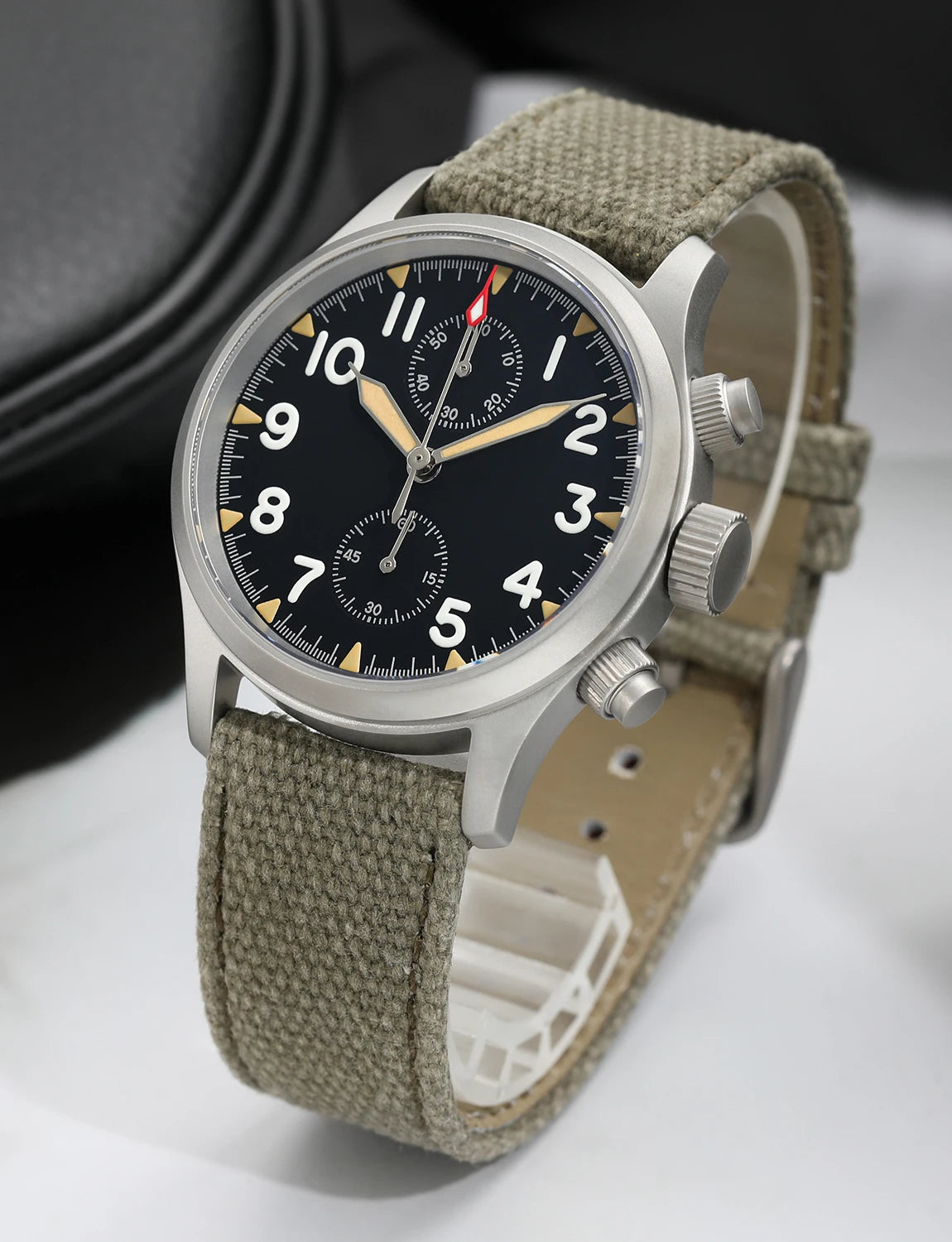 Militado ML1868 Watch VK61 Quartz Movement 100m Waterproof Watches Men Stainless Steel Chronograph Sapphire Crystal Wristwatch