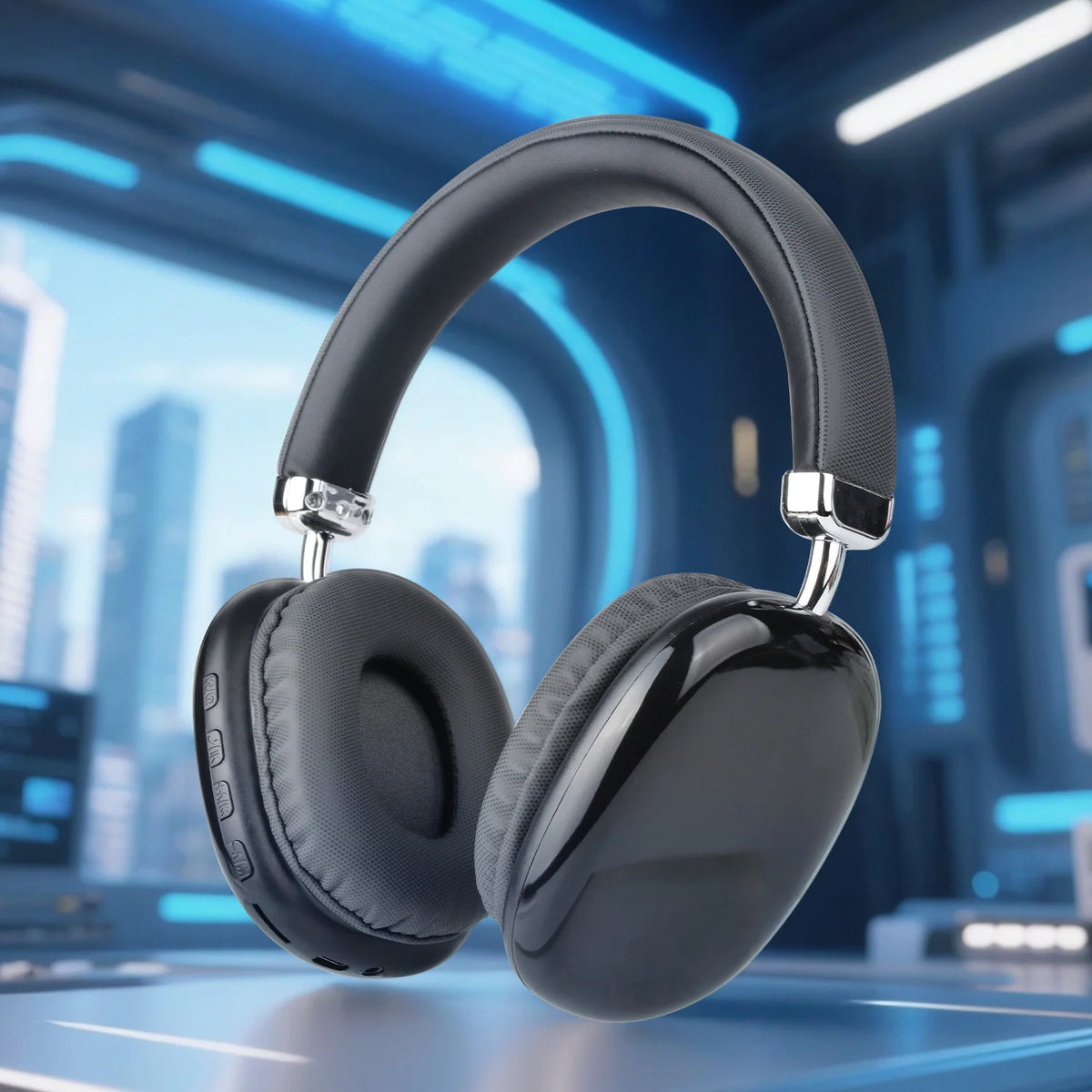 Casque sans fil supra-auriculaire, puce intelligente 5.3, longue autonomie, son HiFi, micro confortable pour jeux, compatible iPhone, Android, PC