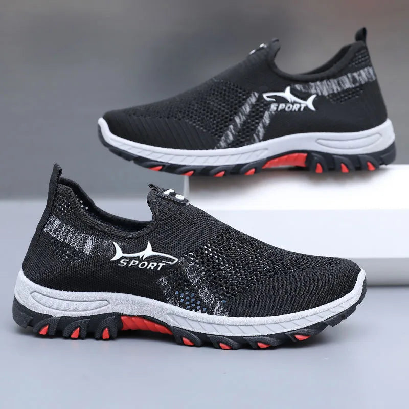 Zomerse herensneakers sportieve mesh herenschoenen ademende sportschoenen canvas lichtgewicht sneakers goedkope schoenen uitverkoop