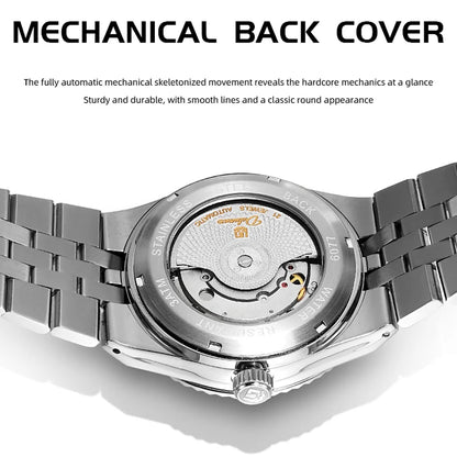 Luxury Automatic Mechanical Men's Watch Date Stainless Steel Man Watch Waterproof Luminous Business Watches For Men Reloj