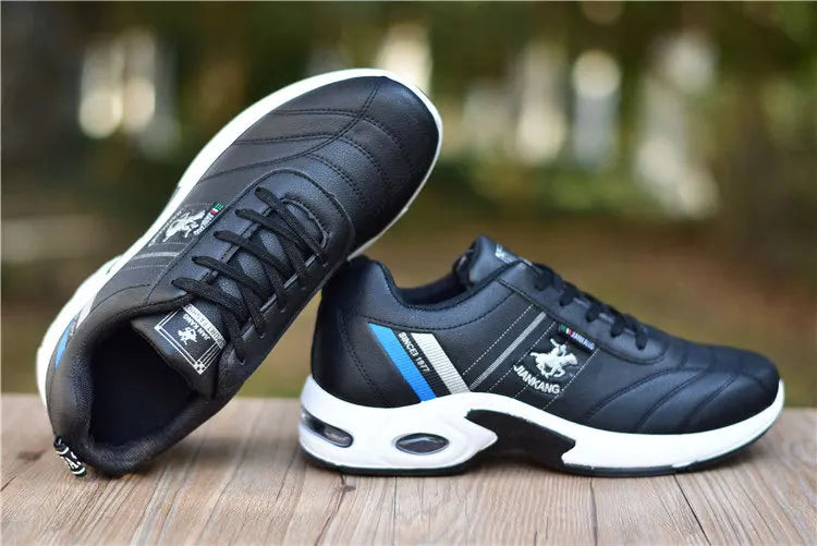Men's Leather Sneakers Casual Versatile Outdoor Non-slip Running Footwear Fashion Men's Board Shoes Zapatos Homme