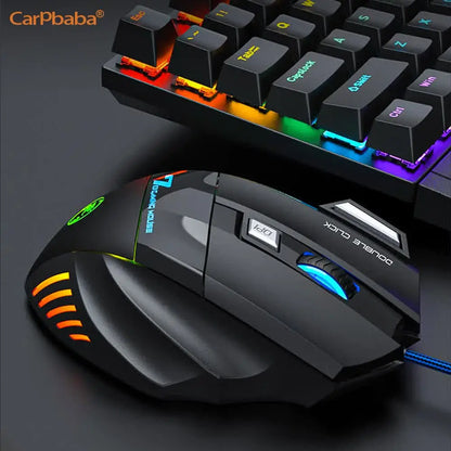 IMICE X7 Optical Gaming Mouse Adjustable DPI Ergonomic Anti Slip Design Colorful Luminuse Suitable for Desktop Computers Laptop