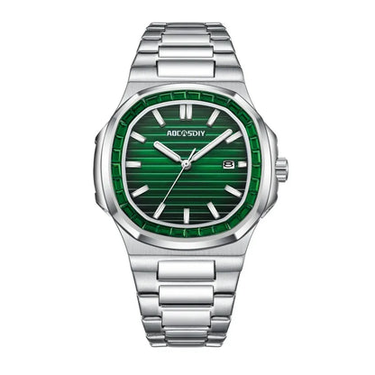 2023 New AOCASDIY Luxury Watch Business Waterproof Male Clock Luminous Date Stainless Steel Square Quartz Men Watch reloj hombre