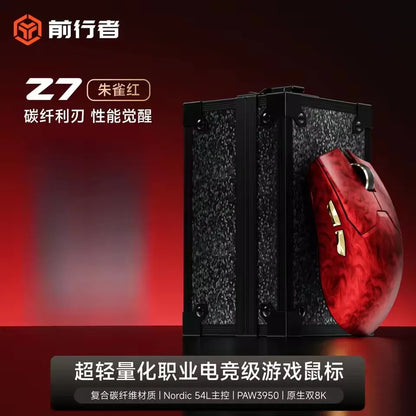 EWEADN Z7 Carbon Fiber Kabellose Maus Paw3950 Dual 8k Leichte mittelgroße ergonomische Esports-Gaming-Maus für FPS PC-Zubehör