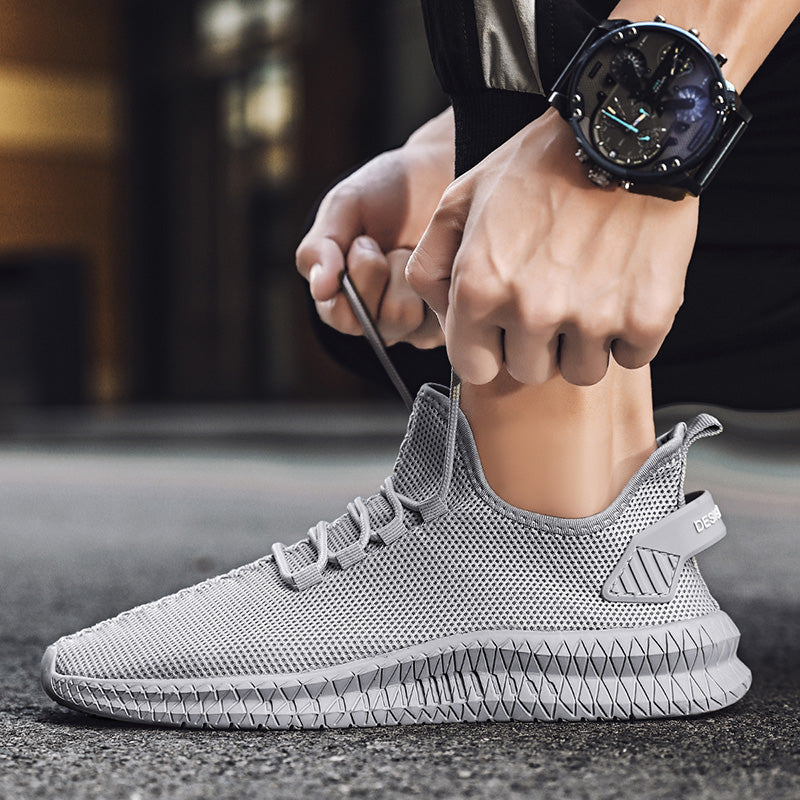 Breathable Men's Running Shoes Fashion Platform Men Casual Shoes Lightweight Women Vulcanized Shoes Flexible Anti-slip Sneakers