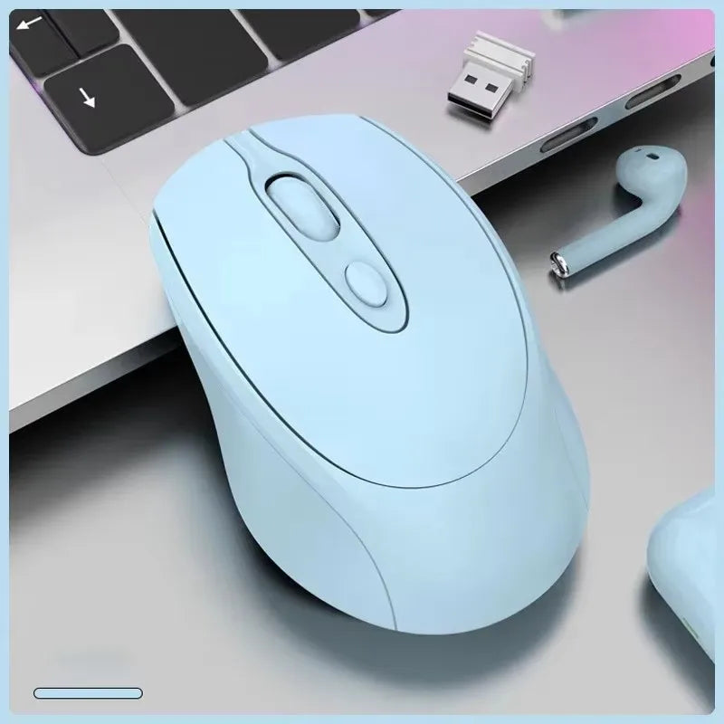 Bluetooth-Compatible Wireless Mouse 2.4G Rechargeable Wireless Computer Mouse USB Silent Gamer Mice for PC Laptop Macbook Tablet