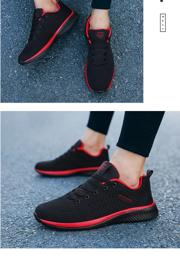 Men's Running Shoes Breathable Light Comfortable Men's Casual Shoes Tennis Outdoor Slip-On Walking Sneakers