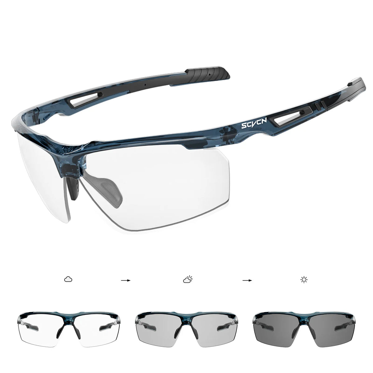 Ochelari de ciclism polarizați SCVCN, ochelari de soare pentru alergare, protecție UV, ochelari pentru ciclism sportiv, MTB, bicicletă de șosea, ochelari pentru femei, ochelari de protecție pentru ciclism