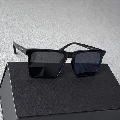 Vazrobe 160 mm Ochelari de soare supradimensionați pentru bărbați, polarizați, negri, unisex, cu ramă mare și groasă, mărime XXL