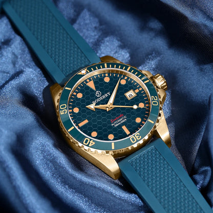 Boderry Bronze Watch Seaturtle Titanium Diver Luxury Wristwatch Automatic Mechanical Wristwatch Sport 200M Waterproof Luminous