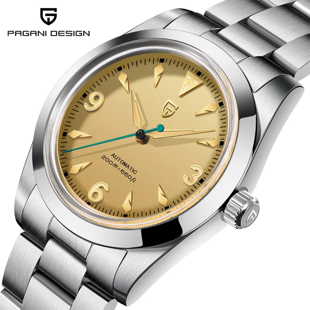 2024 NEW PAGANI DESIGN Sports Men Automatic Mechanical Wriswatch Japan NH35A Stainless Steel Simple 200M Waterproof Montre Homme