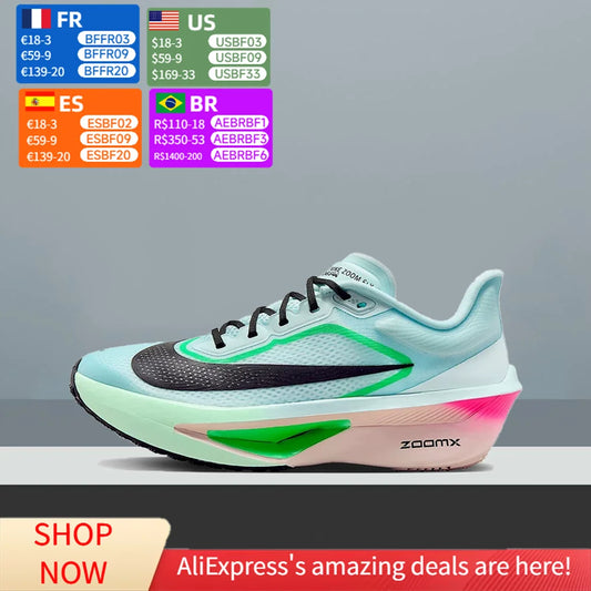 Nike Zoom Fly 6 Low Unisex Running Shoes - Lightweight Carbon Plate & Responsive Cushioning for Long Distance Racing FN8455-402