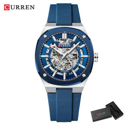 2025 CURREN New Men Mechanical Watch Luxury Sapphire Glass Automatic Watch 41MM Stainless Steel Watch for Men