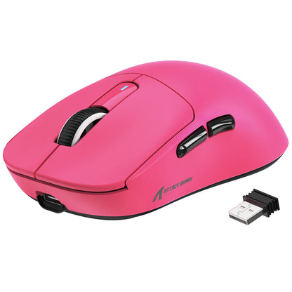 ATTACK SHARK X3 Wireless Gaming Mouse, 49g Ergonomic PC Mouse, Triple Modes PAW3395 26K DPI Optical Sensor, Programmable Buttons