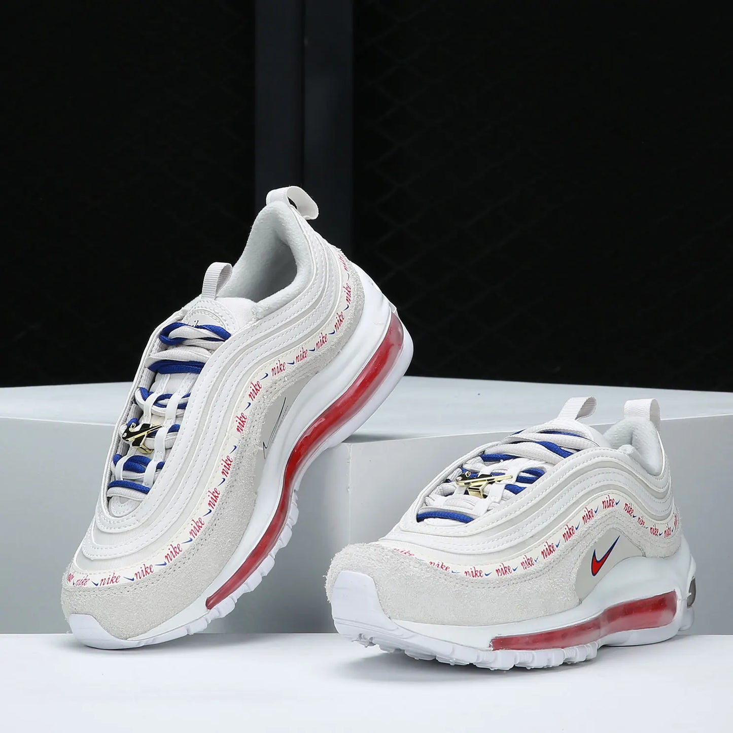 Sapatilhas desportivas Nike AIR MAX 97 genuínas para mulher, de cano baixo, com amortecimento Air, DC4013-001