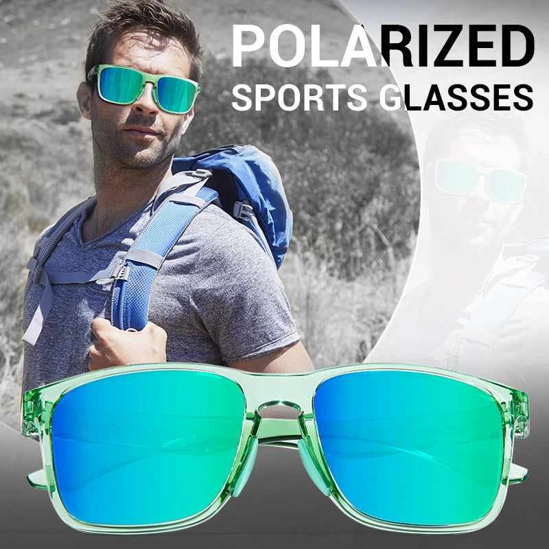 SCVCN Ochelari polarizați pentru drumeții, pescuit și ciclism, ochelari de modă UV400 pentru bărbați, ochelari de sport pentru MTB și biciclete, pentru activități în aer liber