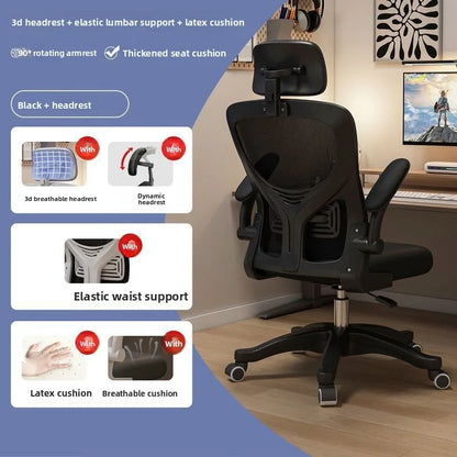 Ergonomisk gamingstol til kollegieværelse og kontor, komfortabel computerstol til lange sessioner, skrivebordsstol og behagelig gamingstol