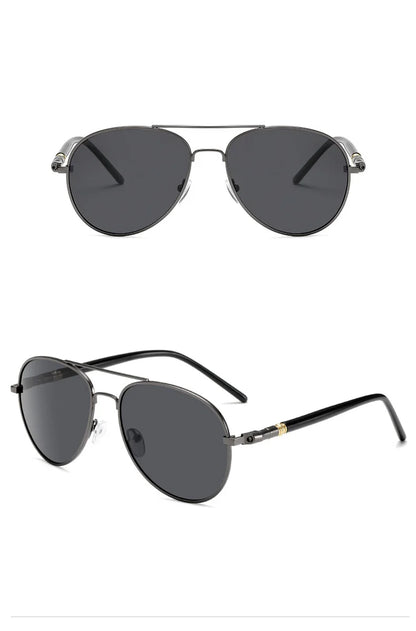 Ochelari de soare polarizați pentru bărbați și femei, ochelari colorati cu lentile reflectorizante, ochelari de soare pentru șofat, negri, unisex, cu lentile de pilot, UV400