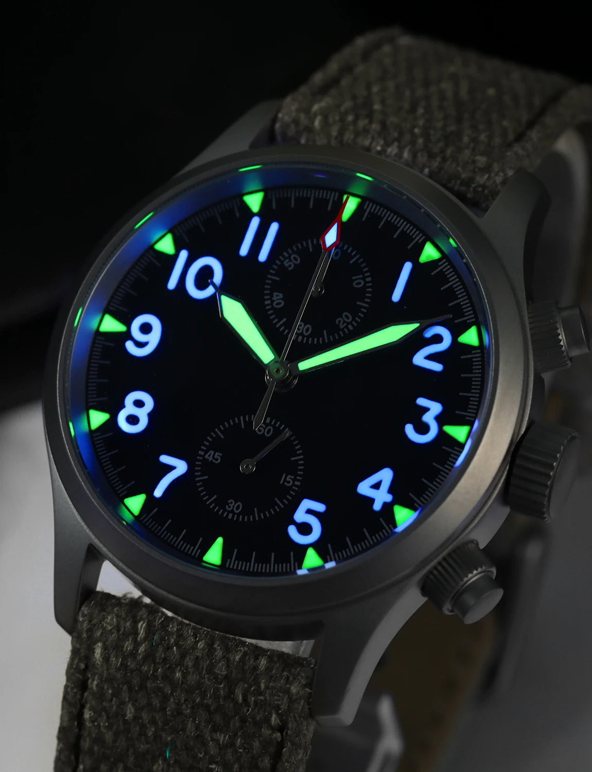 Militado ML1868 Watch VK61 Quartz Movement 100m Waterproof Watches Men Stainless Steel Chronograph Sapphire Crystal Wristwatch