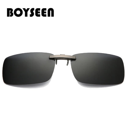 BOYSEEN Ochelari de soare polarizați cu clemă, lentile pentru vizibilitate zi și noapte la volan, unisex, sport, pescuit, ochelari pentru miopie, bărbați, femei, călătorii, activități în aer liber