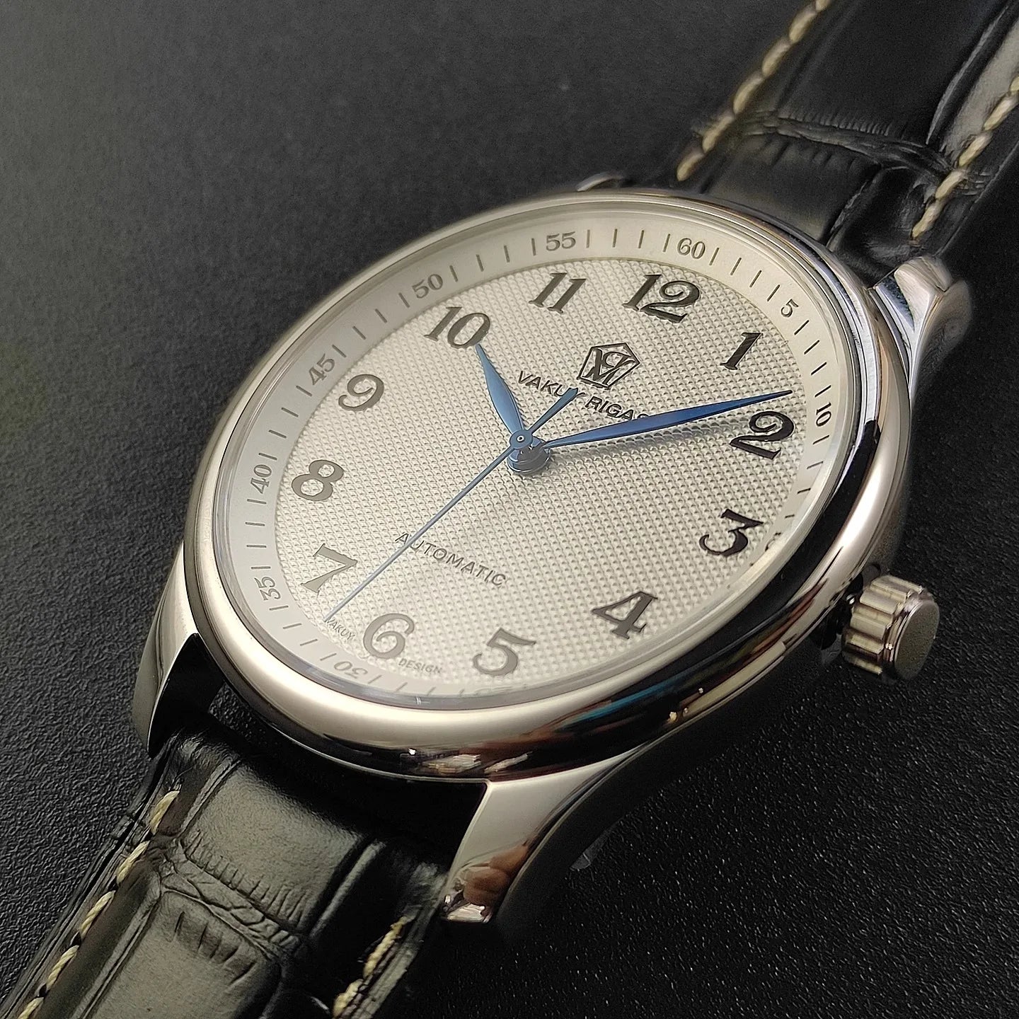 Vakuy Automatic Mechanical Watch Man's Business Auspicious Face Seagull ST2130 Movement Blue Pointer Waterproof Men's Watch