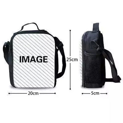 Popular Game FortniteS Child Insulated Large Capacity Bag for Boy and Girl Student Outdoor Resuable Thermal Cooler Lunch Box
