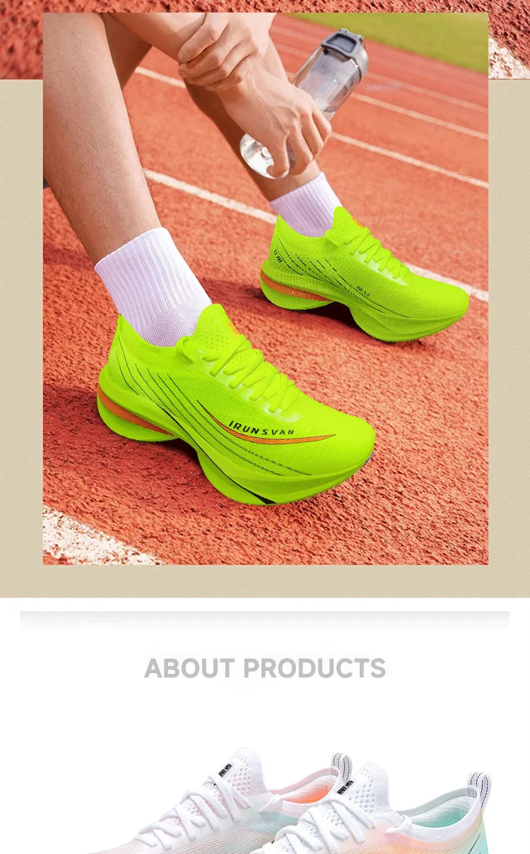 IRUNSVAN Rehuo 2.0PRO Full Length T800 Carbon Plate Running Shoes  Marathon  Professional Training, Men's  24098