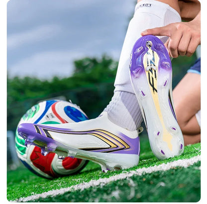 Nouvelles chaussures de football pour hommes, baskets d'entraînement de haute qualité, chaussures de soccer, crampons pour terrain en herbe, futsal, matchs en salle, antidérapantes, best-seller, pour l'extérieur