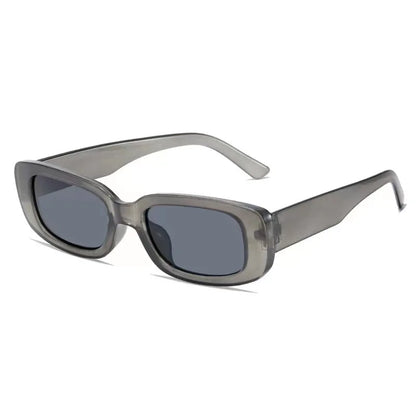 Ochelari de soare cu ramă pătrată Y2K, culori dulci, ochelari de soare dreptunghiulari, ochelari de modă din anii ’90 pentru femei și bărbați