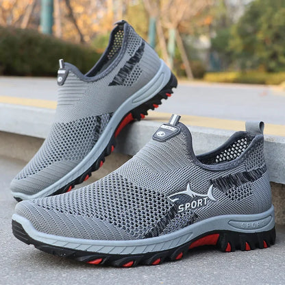 Zomerse herensneakers sportieve mesh herenschoenen ademende sportschoenen canvas lichtgewicht sneakers goedkope schoenen uitverkoop
