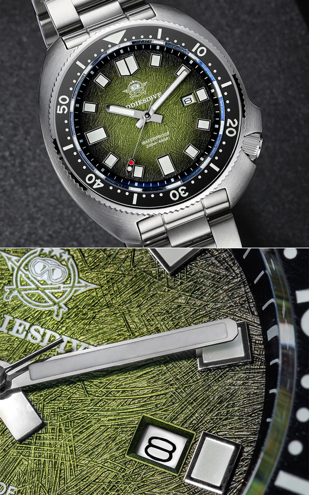 ADDIESDIVE Men's Luxury Watch 20Bar Waterproof  Display AD2511 Sapphire Glass Reloj Hombre BGW9 Super Luminous Quartz Watches