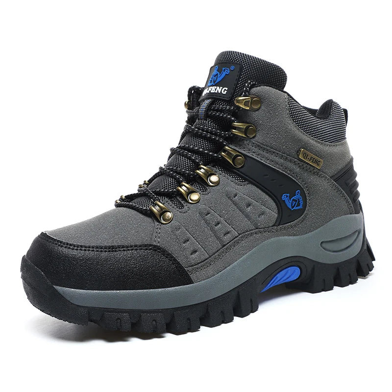Chaussures de Trekking en plein air automne hiver hommes chaussures de randonnée imperméables bottes de montagne en cuir véritable chaussures tactiques de chasse en forêt
