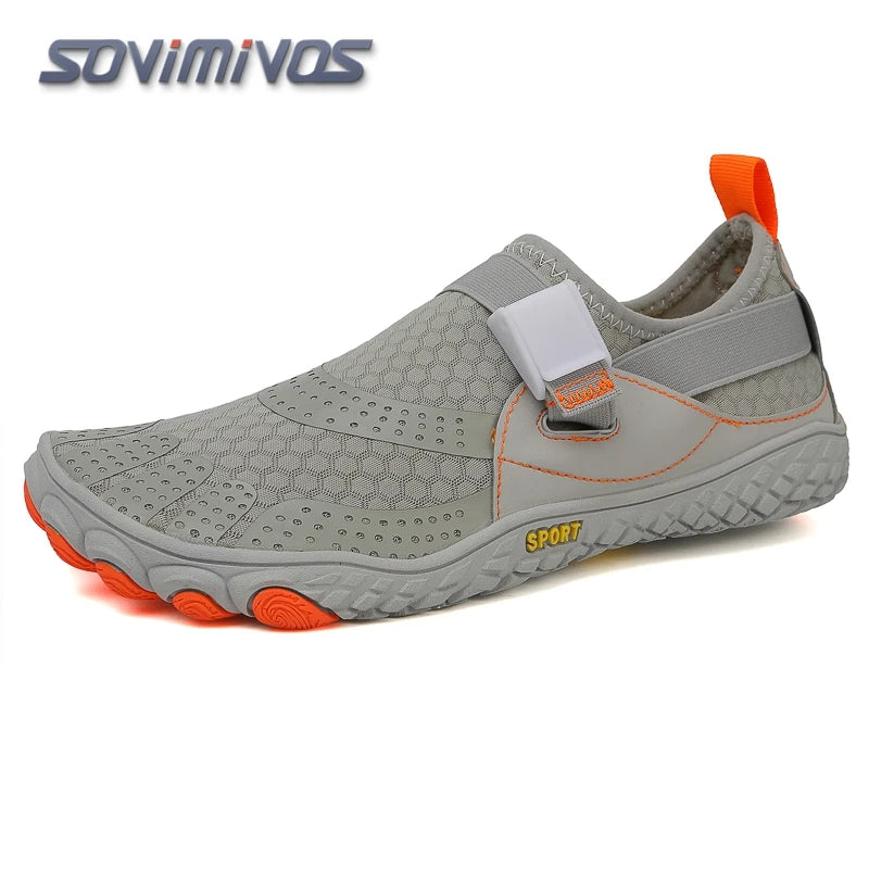 Water Shoes for Men Barefoot Beach Shoes Breathable Sport Shoes Quick Dry River White Sea Aqua Sneakers Soft Beach Sneakers