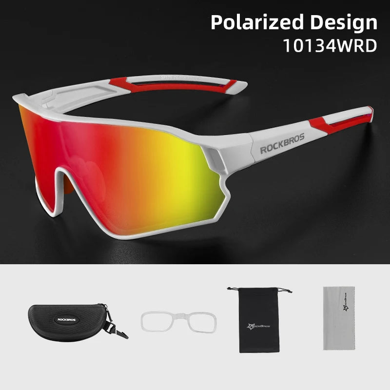 Ochelari de soare polarizați ROCKBROS, ochelari de protecție pentru sport, ochelari pentru bicicletă, drumeții în aer liber, camping, golf, ochelari de ciclism, UV400