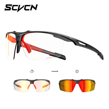 Ochelari de ciclism polarizați SCVCN, ochelari de soare pentru alergare, protecție UV, ochelari pentru ciclism sportiv, MTB, bicicletă de șosea, ochelari pentru femei, ochelari de protecție pentru ciclism