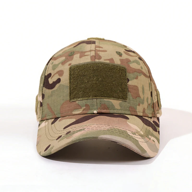 1PC outdoor functional camouflage baseball cap! Quick drying fabric+DIY sticker, a must-have for tactical trendsetters to wear